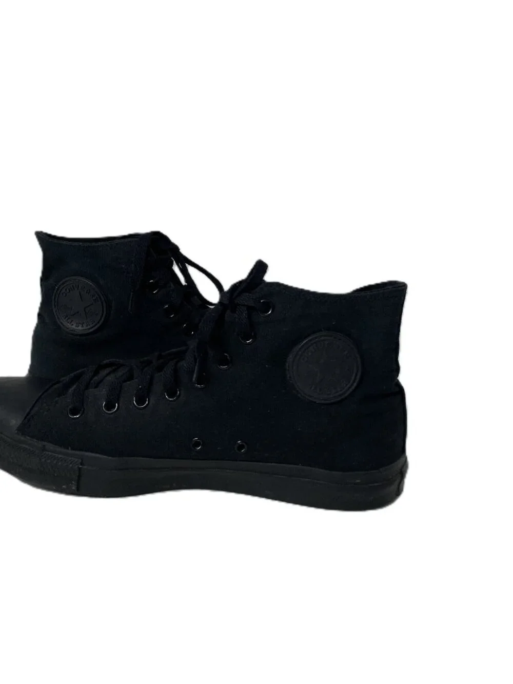 Converse Chuck Taylor All Star High Top All Black Canvas Men Sz 12 Sneaker Shoes
